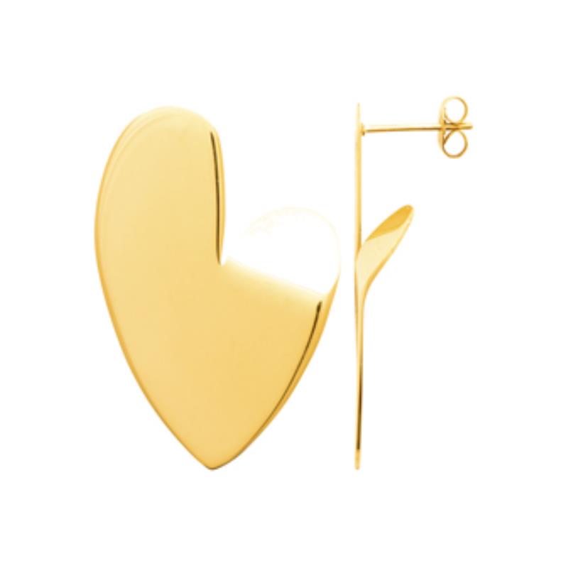 Coque de Nacre Boucles d'oreilles acier doré 3120609