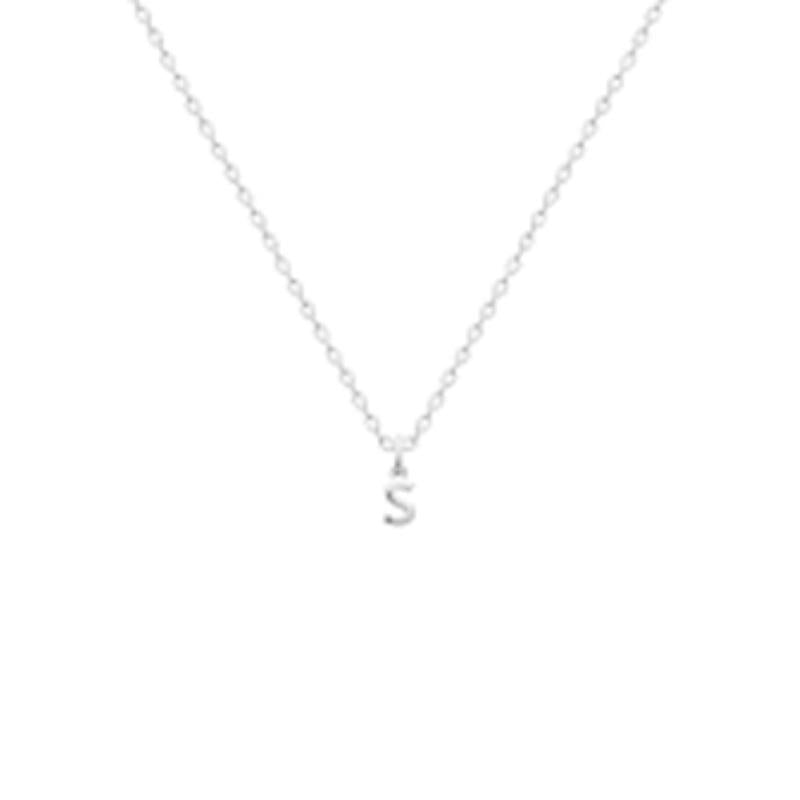 Coque de Nacre Pendentif initiale argent 7775619