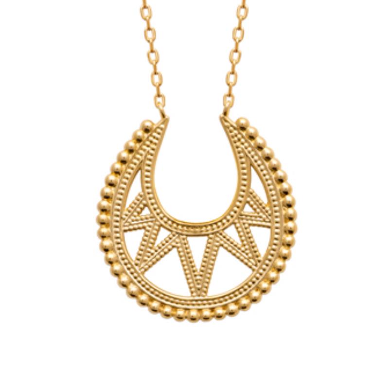 Coque de Nacre Collier plaqué or 921874