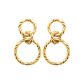 Izee Boucles d'oreilles pendantes acier doré 3136109