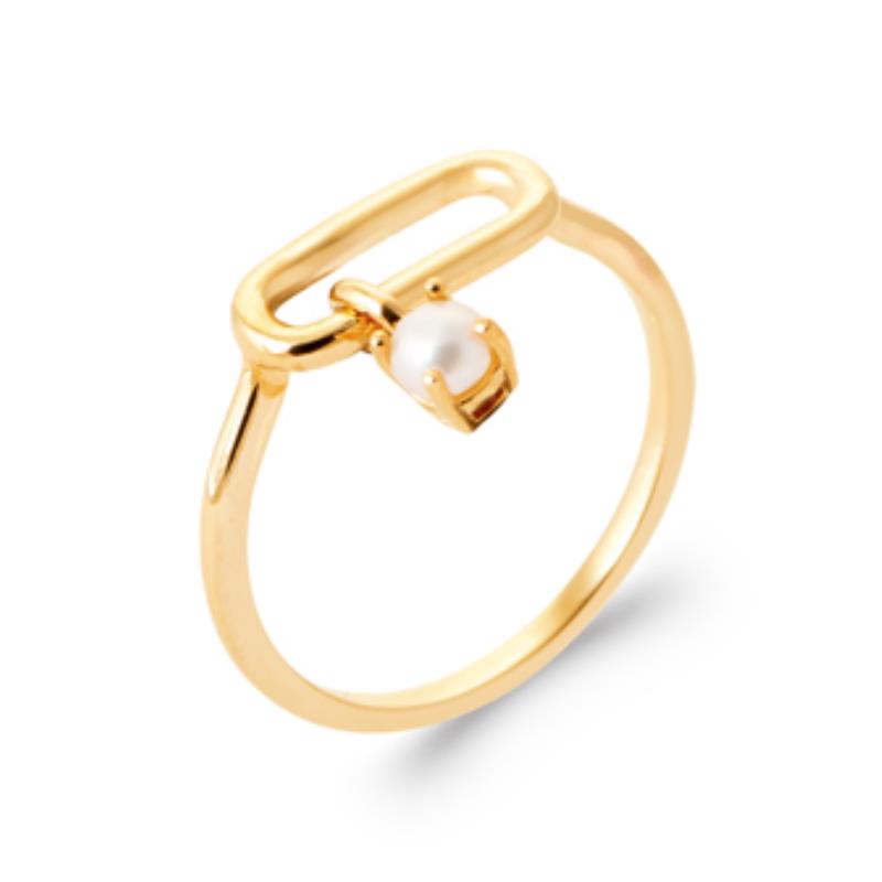 Coque de Nacre Bague plaqué or 2985110