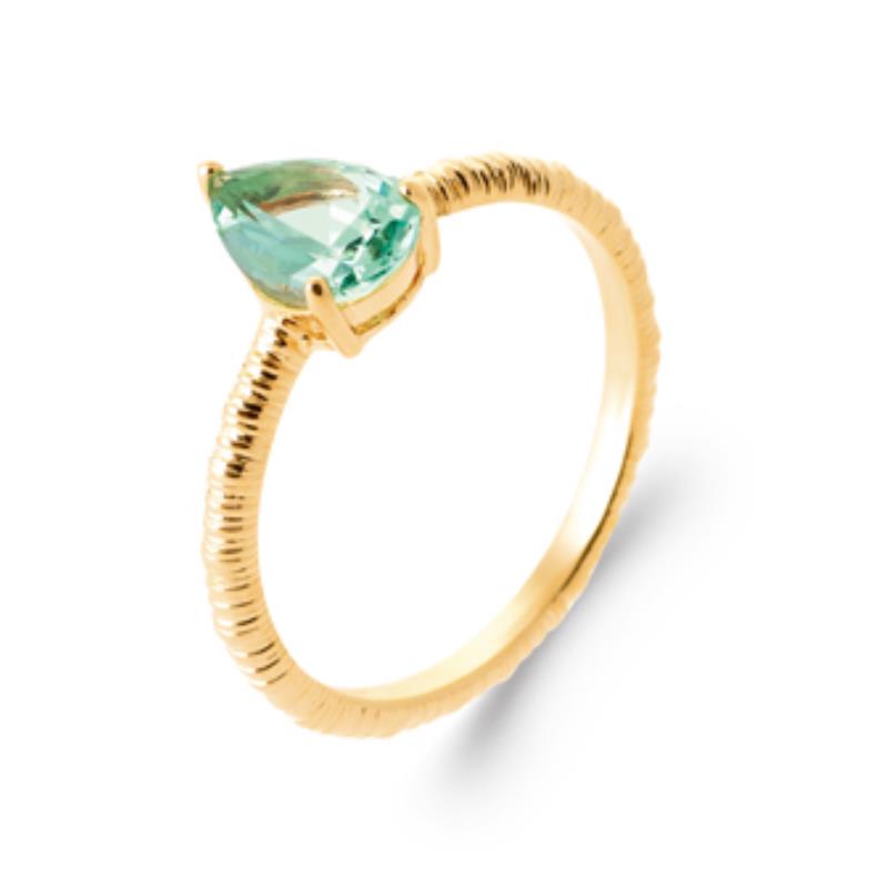 Coque de Nacre Bague solitaire plaqué or 2968355