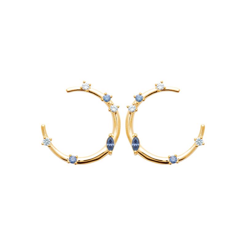 Coque de Nacre Boucles d'oreilles plaqué or 23077160