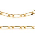 Coque de Nacre Bracelet maille figaro plaqué or 231152