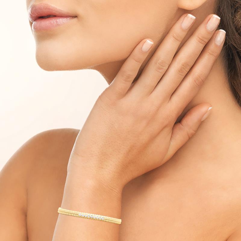 Coque de Nacre Bracelet jonc plaqué or 974331