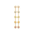 Coque de Nacre Boucles d'oreilles pendantes plaqué or 23064405