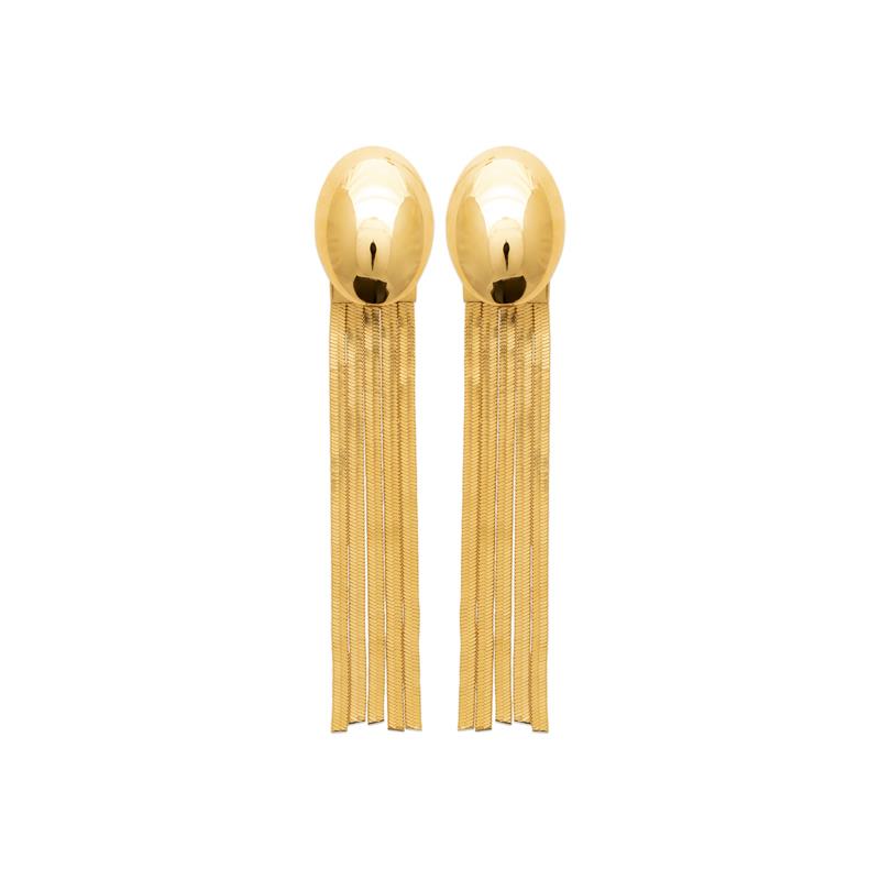 Coque de Nacre Boucles d'oreilles pendantes acier doré 3131509