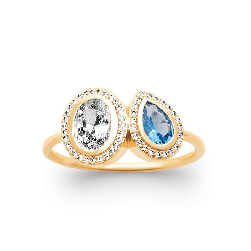 Coque de Nacre Bague plaqué or 20012540