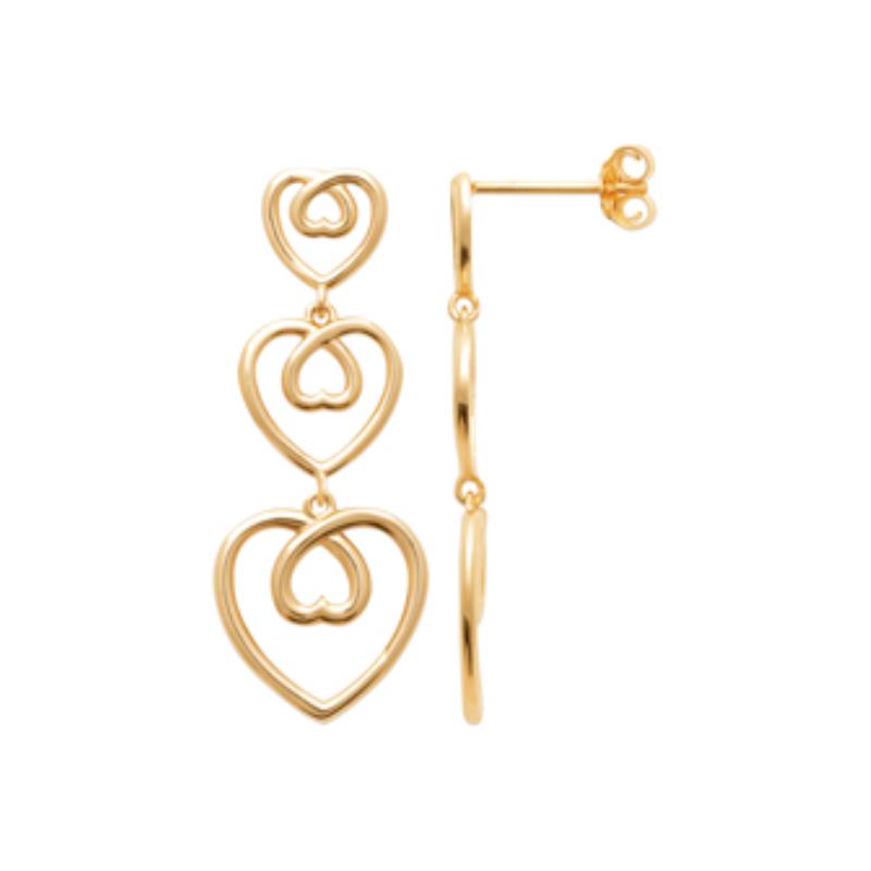 Coque de Nacre Boucles d'oreilles pendantes plaqué or 23063100