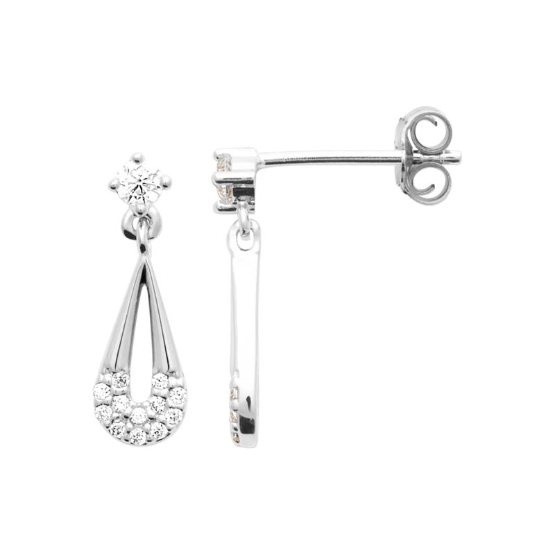 Coque de Nacre Boucles d'oreilles pendantes argent 13080710