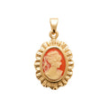 Coque de Nacre Pendentif plaqué or 2809280