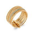 Coque de Nacre Bague semainier plaqué or 2923460
