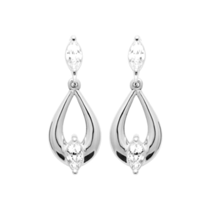 Coque de Nacre Boucles d'oreilles pendantes argent 13073410