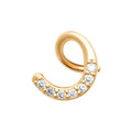 Coque de Nacre Boucles d'oreilles plaqué or 23081510