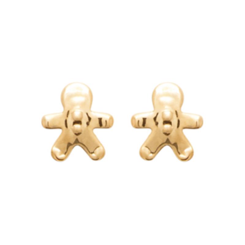 Coque de Nacre Puces d'oreilles plaqué or 23070300