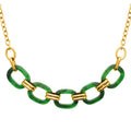 Izee Collier acier doré 312416