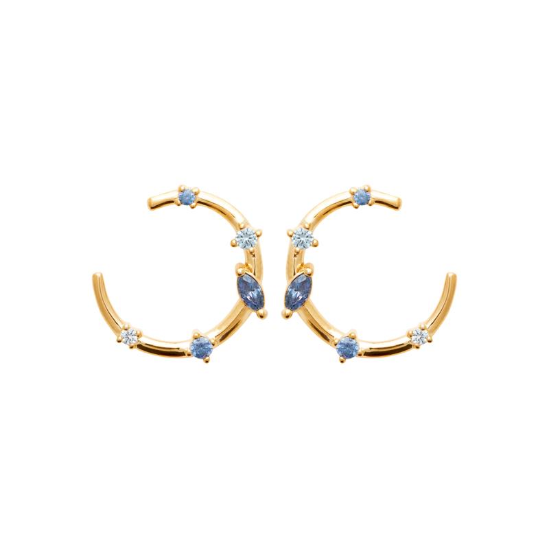 Coque de Nacre Boucles d'oreilles plaqué or 23077260
