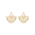 Coque de Nacre Boucles d'oreilles plaqué or 23081210