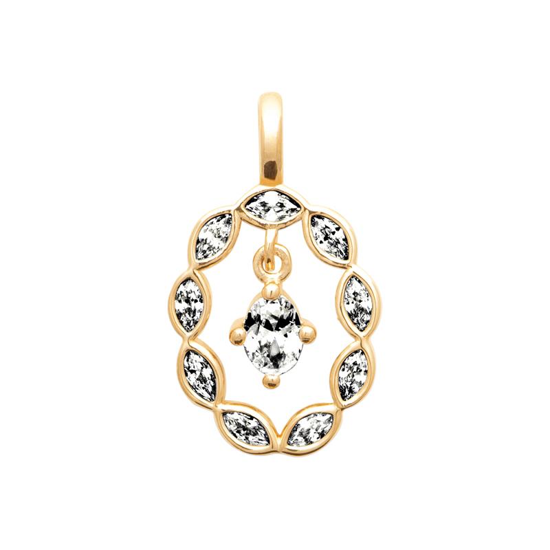 Coque de Nacre Pendentif plaqué or 2788710