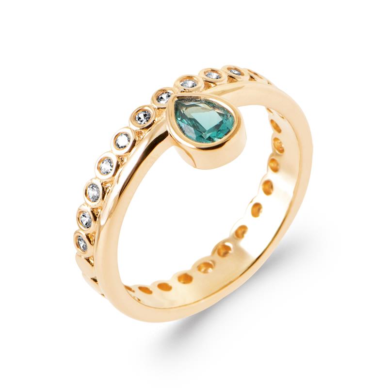 Coque de Nacre Bague plaqué or 20012450