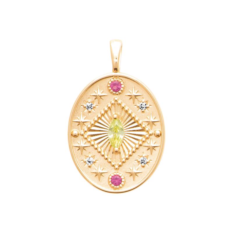 Coque de Nacre Pendentif plaqué or 2790405