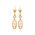Coque de Nacre Boucles d'oreilles pendantes plaqué or 2023803