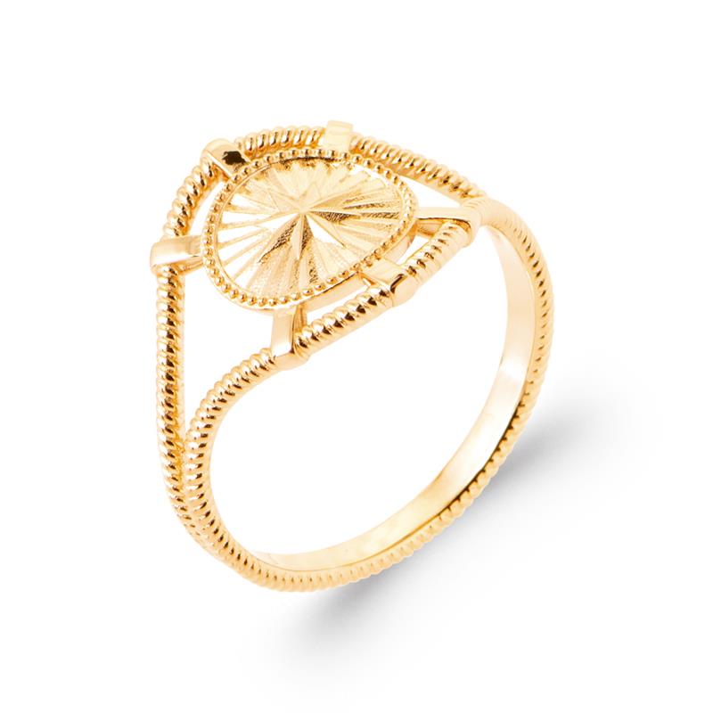 Coque de Nacre Bague plaqué or 20018900