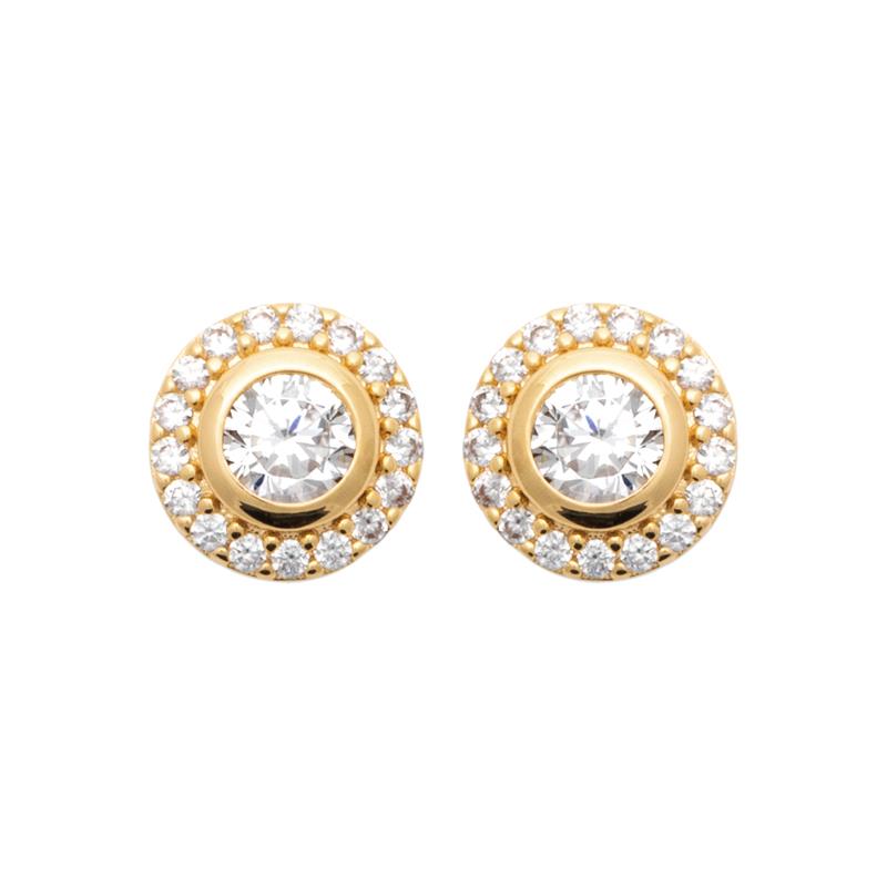 Coque de Nacre Boucles d'oreilles plaqué or 2574310
