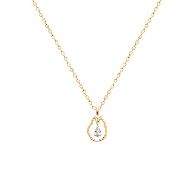 Coque de Nacre Pendentif plaqué or 2791510