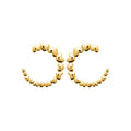 Coque de Nacre Boucles d'oreilles acier doré 3128509