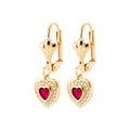 Coque de Nacre Boucles d'oreilles plaqué or 23081820