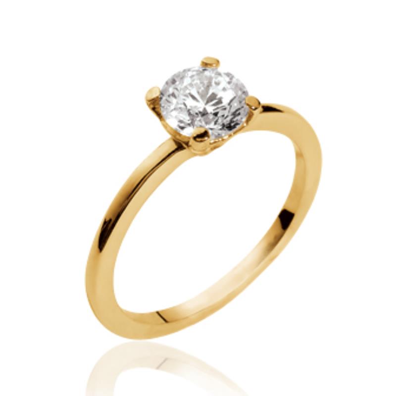 Coque de Nacre Bague solitaire plaqué or 22318106