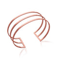 Coque de Nacre Bracelet jonc acier rose 310744