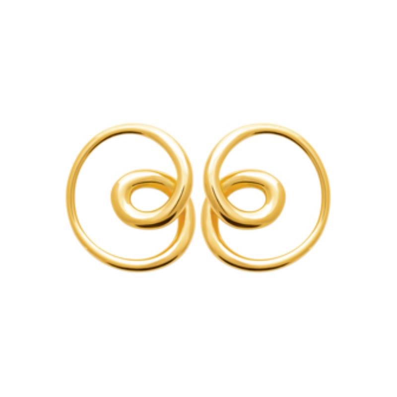 Coque de Nacre Boucles d'oreilles acier doré 3121609