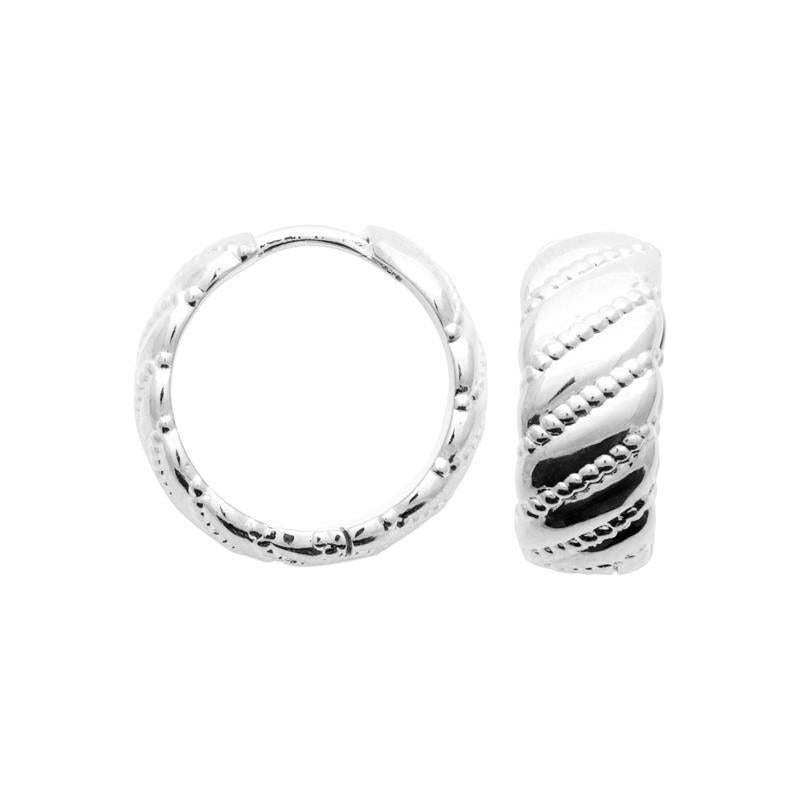 Coque de Nacre Créoles argent 7679100