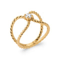 Coque de Nacre Bague plaqué or 2912010