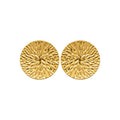 Coque de Nacre Boucles d'oreilles acier doré 3130009
