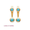 Coque de Nacre Boucles d'oreilles plaqué or 2530600