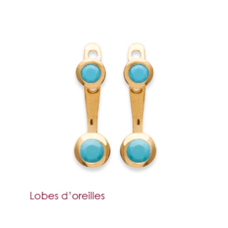 Coque de Nacre Boucles d'oreilles plaqué or 2530600