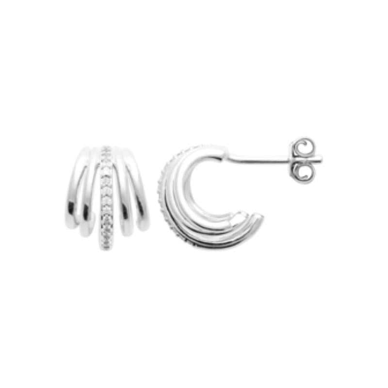 Coque de Nacre Créoles argent 1671610