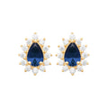 Coque de Nacre Puces d'oreilles plaqué or 23056040