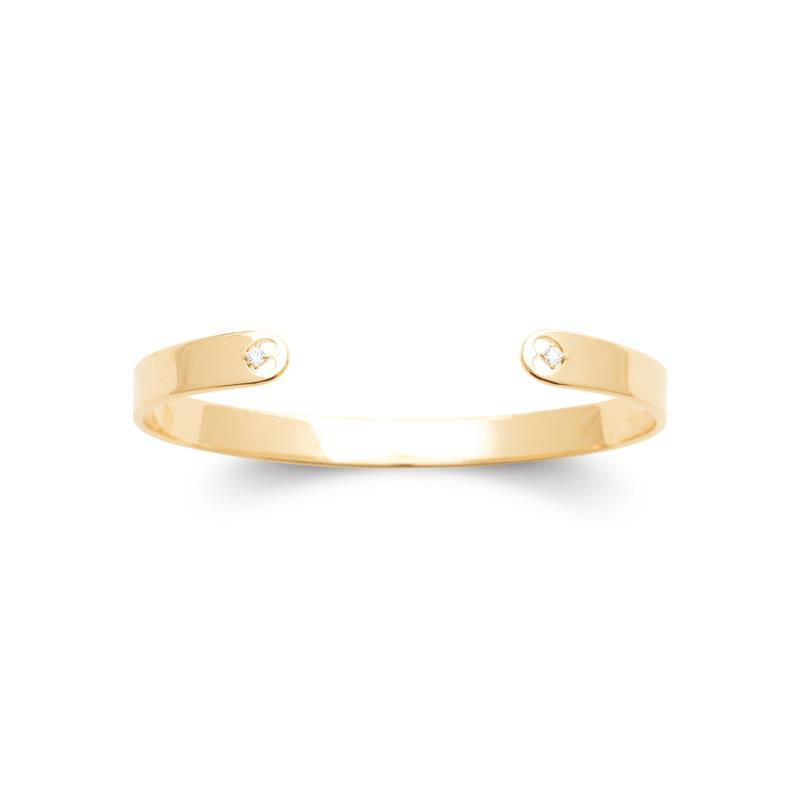 Coque de Nacre Bracelet jonc plaqué or 974298