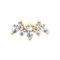 Coque de Nacre Piercing plaqué or 23091210