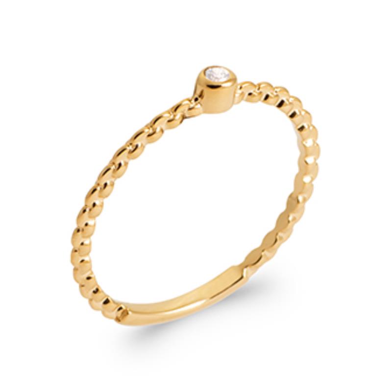 Coque de Nacre Bague solitaire plaqué or 2912610