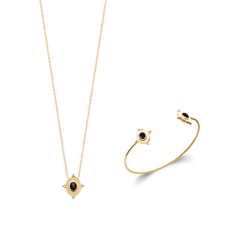 Coque de Nacre Collier plaqué or 973345