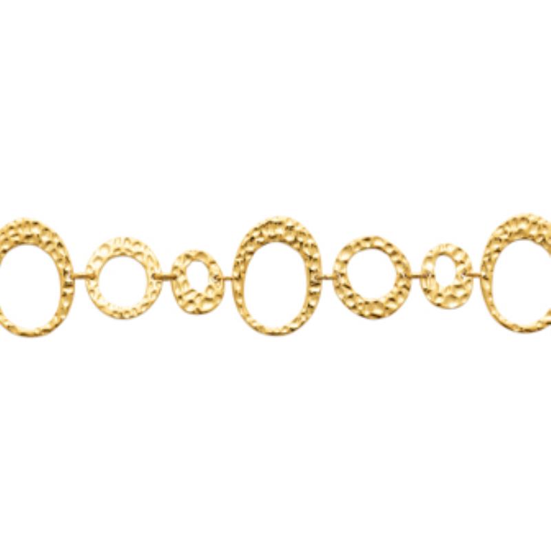 Coque de Nacre Bracelet acier doré 312239