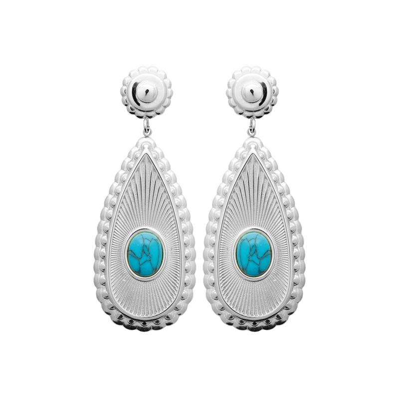 Coque de Nacre Boucles d'oreilles pendantes acier 3133300