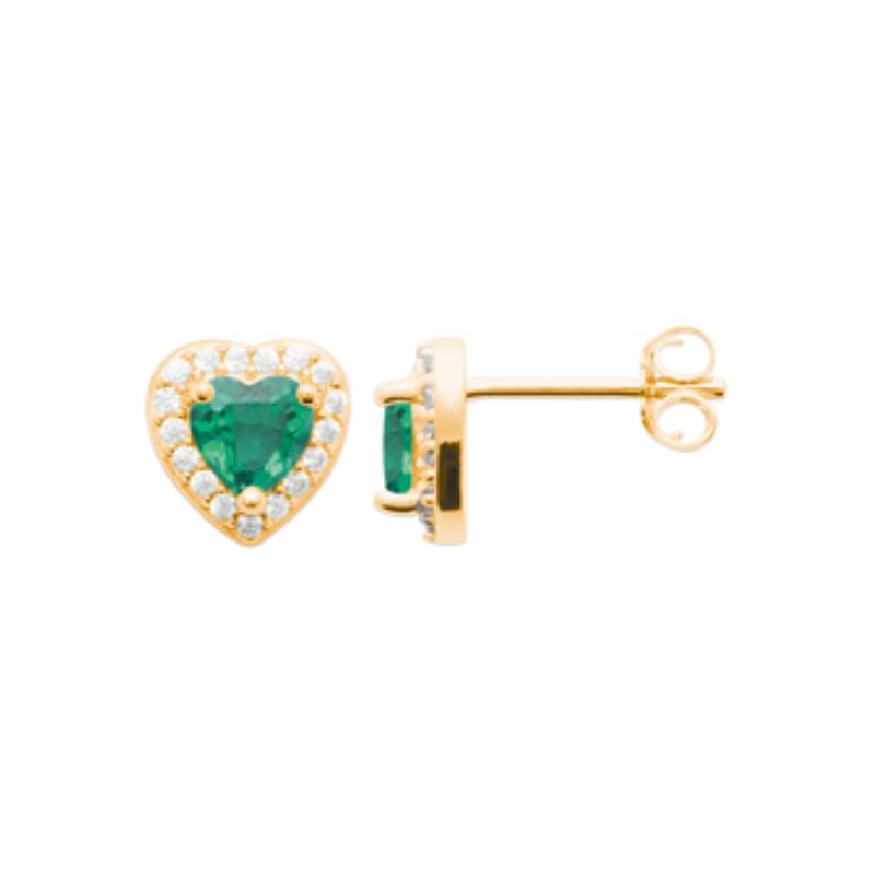 Coque de Nacre Puces d'oreilles plaqué or 23046450