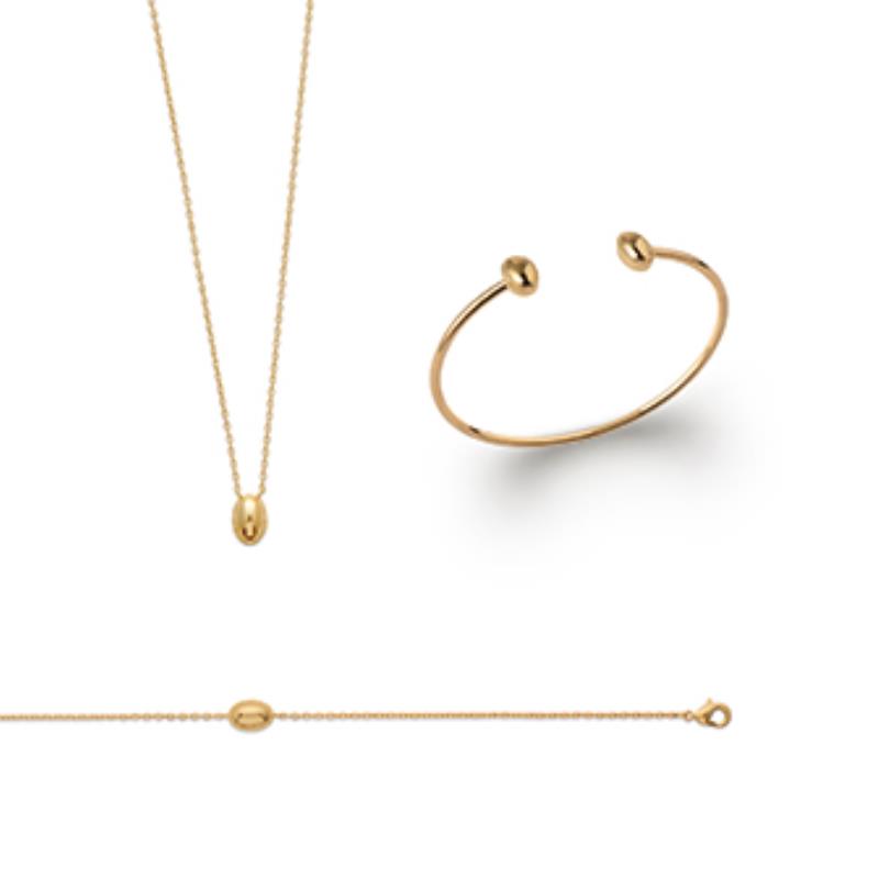 Coque de Nacre Collier plaqué or 921638