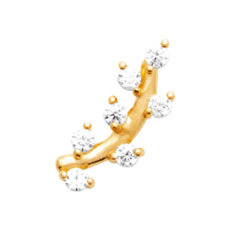 Coque de Nacre Piercing plaqué or 23074810